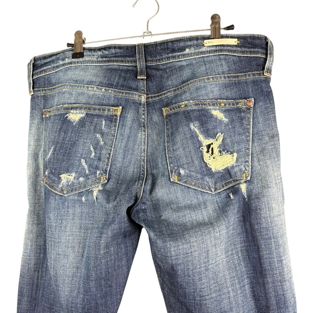 EUC Pilcro and the Letterpress Women's Distressed Mid-rise Straight Leg Jeans 27 - Picture 3 of 14